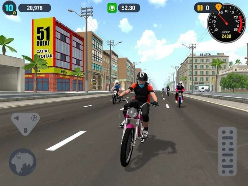 Swadeshi Cycle Warrior game screenshot showing players racing through Indian streets